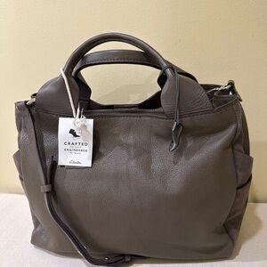 ✅ Clark’s Genuine Leather Side Suede Satchel Shoulder bag women’s Handbag